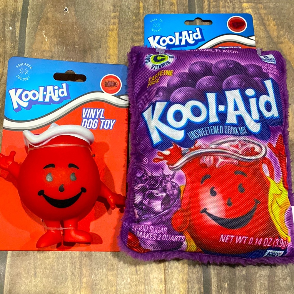 Kool-Aid Man Vinyl Dog Toy and Plush Toy